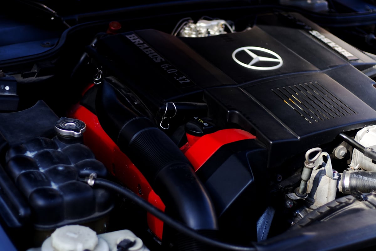 Brabus 6.0 engine of Mercedes car