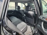 Interior rear seats with black and gray upholstery