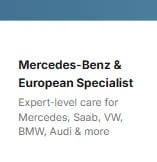 Mercedes-Benz and European Specialist logo