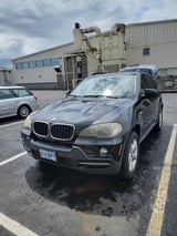 Black BMW X5 SUV exterior front view